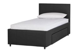 Hygena Beckett Single 1 Drawer Bed Frame - Black